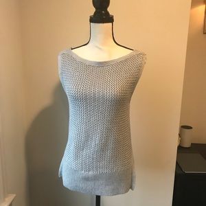 Sleeveless Grey Sweater Top